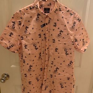 George Brand Men Button Shirt Size Large 42-44 Slim Fit